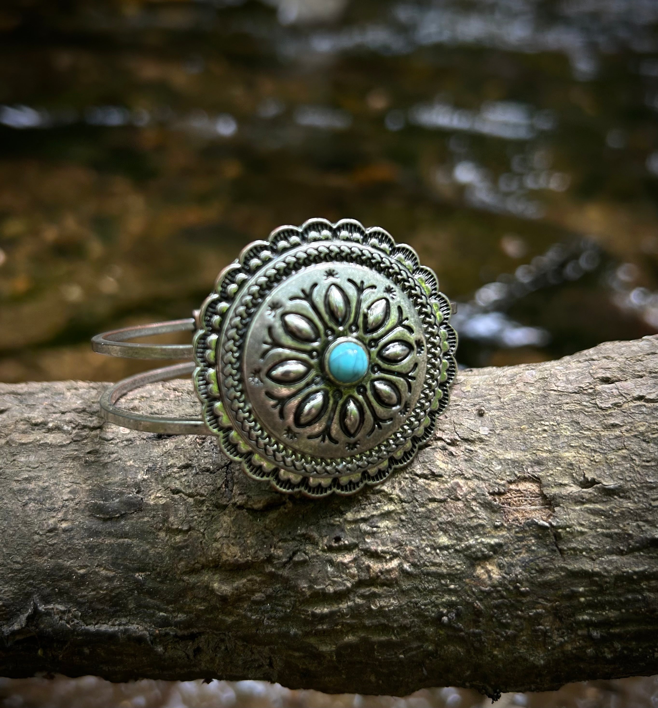 silver turquoise bracelet °˖⋆ ℧ 𓃗 .°˖⋆